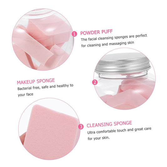 1 Compressed Sponges Exfoliator Tool Makeup Exfoliator Diamond Shape Puff Face Sponge Bulk Sponges Makeup Blenders& Sponges Makeup Sponge Women Powder Puff Cleansing Sponge