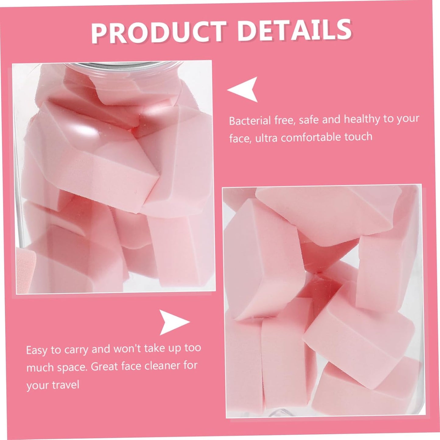 1 Compressed Sponges Exfoliator Tool Makeup Exfoliator Diamond Shape Puff Face Sponge Bulk Sponges Makeup Blenders& Sponges Makeup Sponge Women Powder Puff Cleansing Sponge