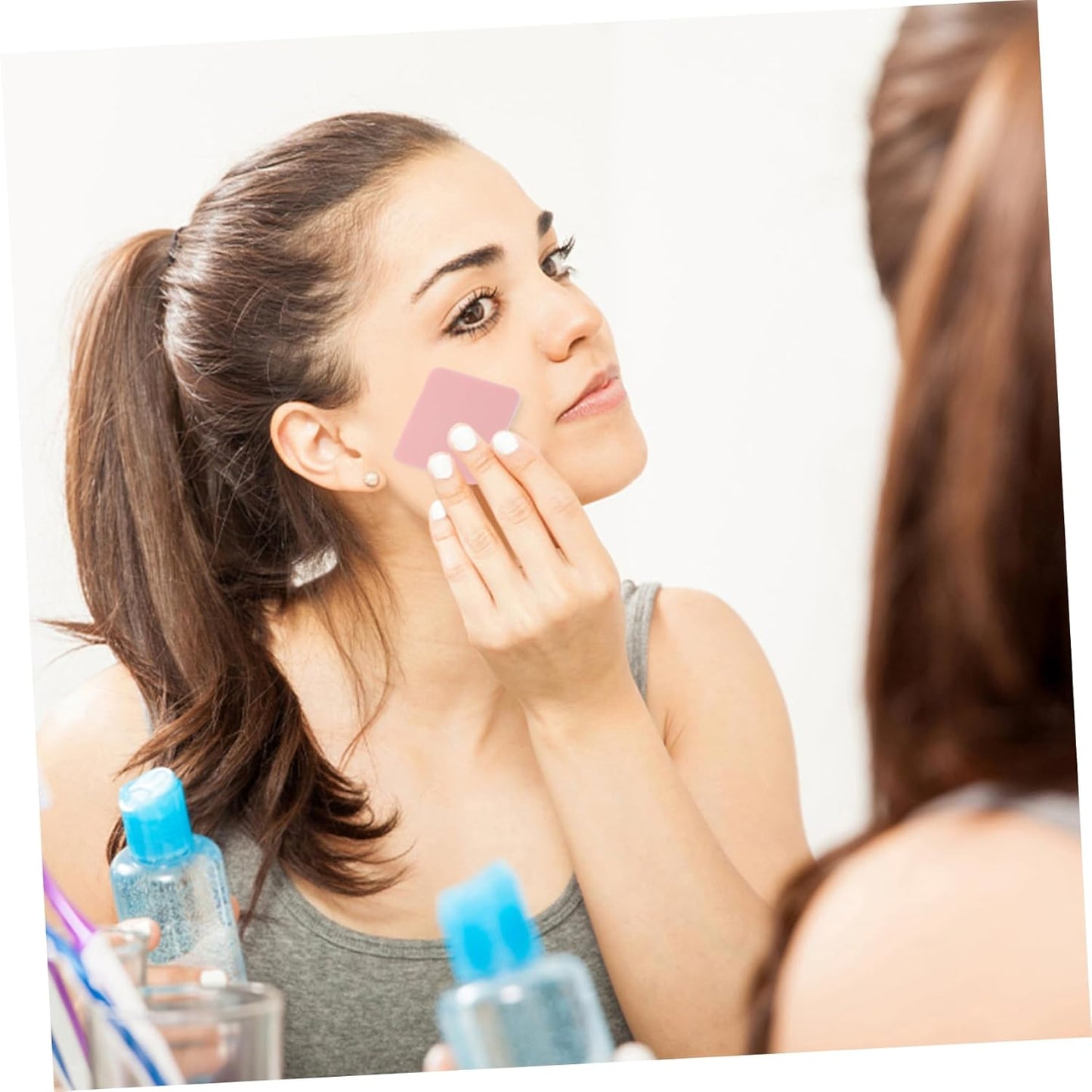 1 Compressed Sponges Exfoliator Tool Makeup Exfoliator Diamond Shape Puff Face Sponge Bulk Sponges Makeup Blenders& Sponges Makeup Sponge Women Powder Puff Cleansing Sponge