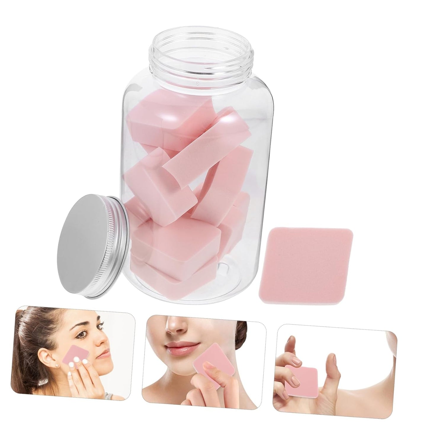 1 Compressed Sponges Exfoliator Tool Makeup Exfoliator Diamond Shape Puff Face Sponge Bulk Sponges Makeup Blenders& Sponges Makeup Sponge Women Powder Puff Cleansing Sponge