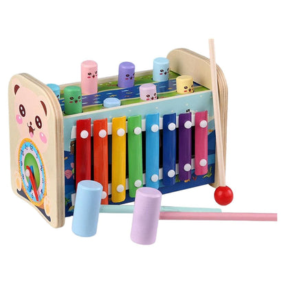 Montessori Toy with Gear Activity Motor Skills Hammering for 3 to 5 Years