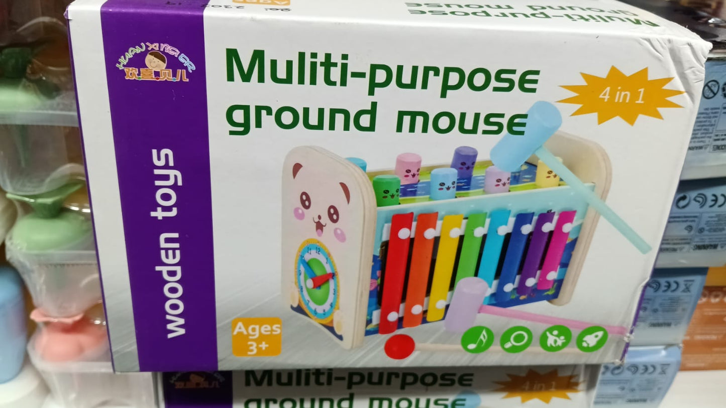 Montessori Toy with Gear Activity Motor Skills Hammering for 3 to 5 Years