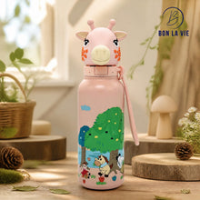 Animal Head Insulated Steel Water Bottle 560ml