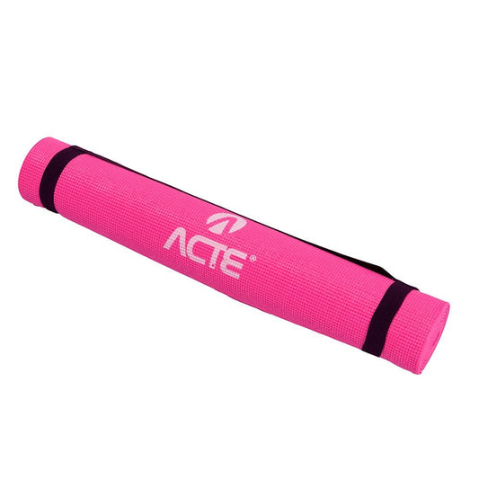 Acte Sports Yoga Mat Pvc Adult Pink T10-R