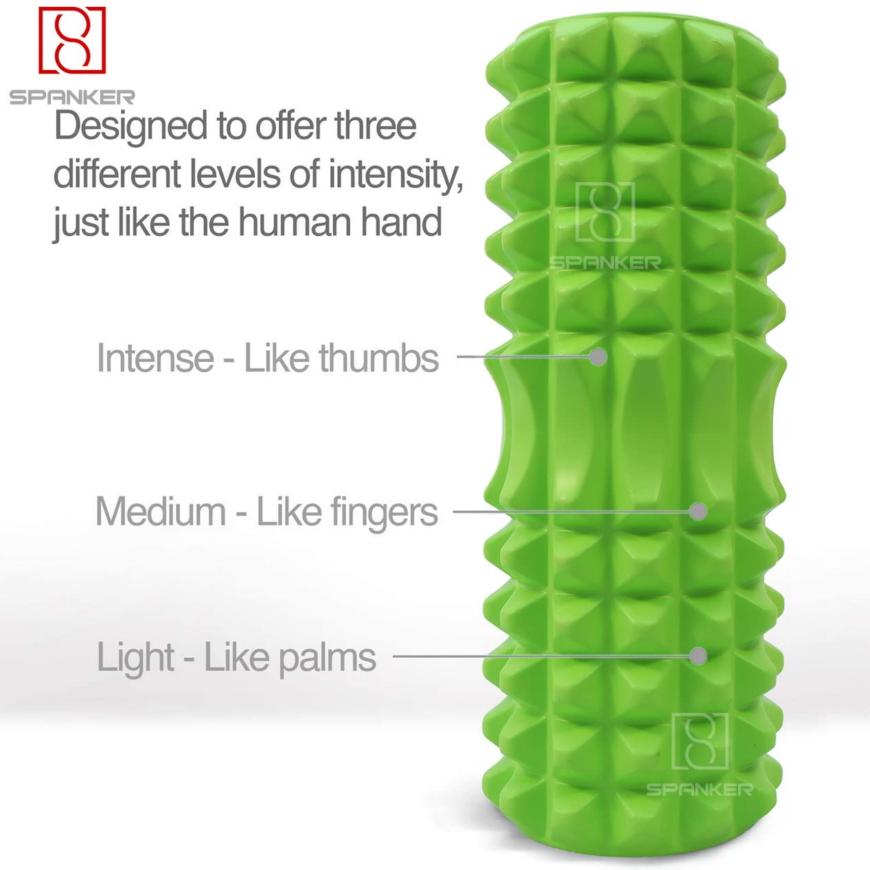 Half-Diamond Foam Yoga Roller for Massage and Exercise