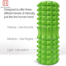 Half-Diamond Foam Yoga Roller for Massage and Exercise
