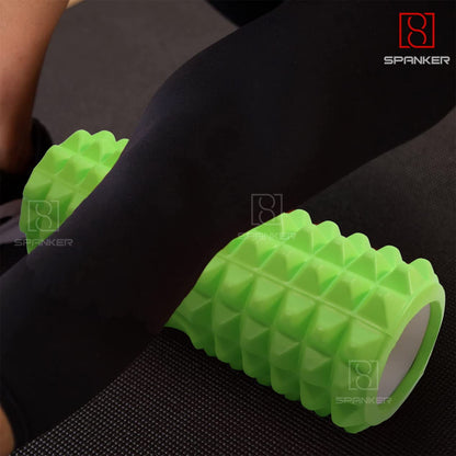 Half-Diamond Foam Yoga Roller for Massage and Exercise