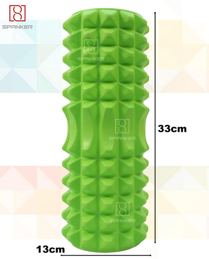 Half-Diamond Foam Yoga Roller for Massage and Exercise