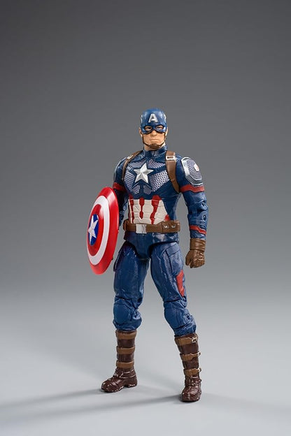 Tak Tak Toys Marvel Captain America Action Figure | 7-Inch Superhero | Premium Collectibles | Durable PVC Material | by ZD Toys