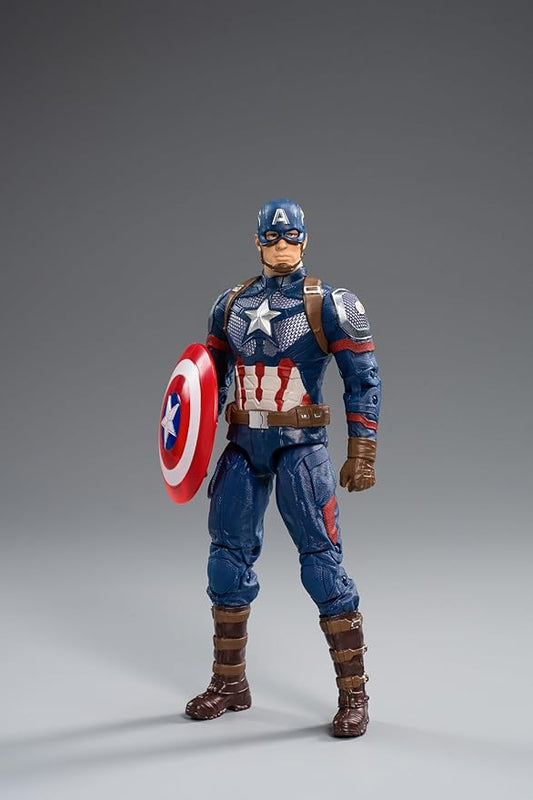 Tak Tak Toys Marvel Captain America Action Figure | 7-Inch Superhero | Premium Collectibles | Durable PVC Material | by ZD Toys