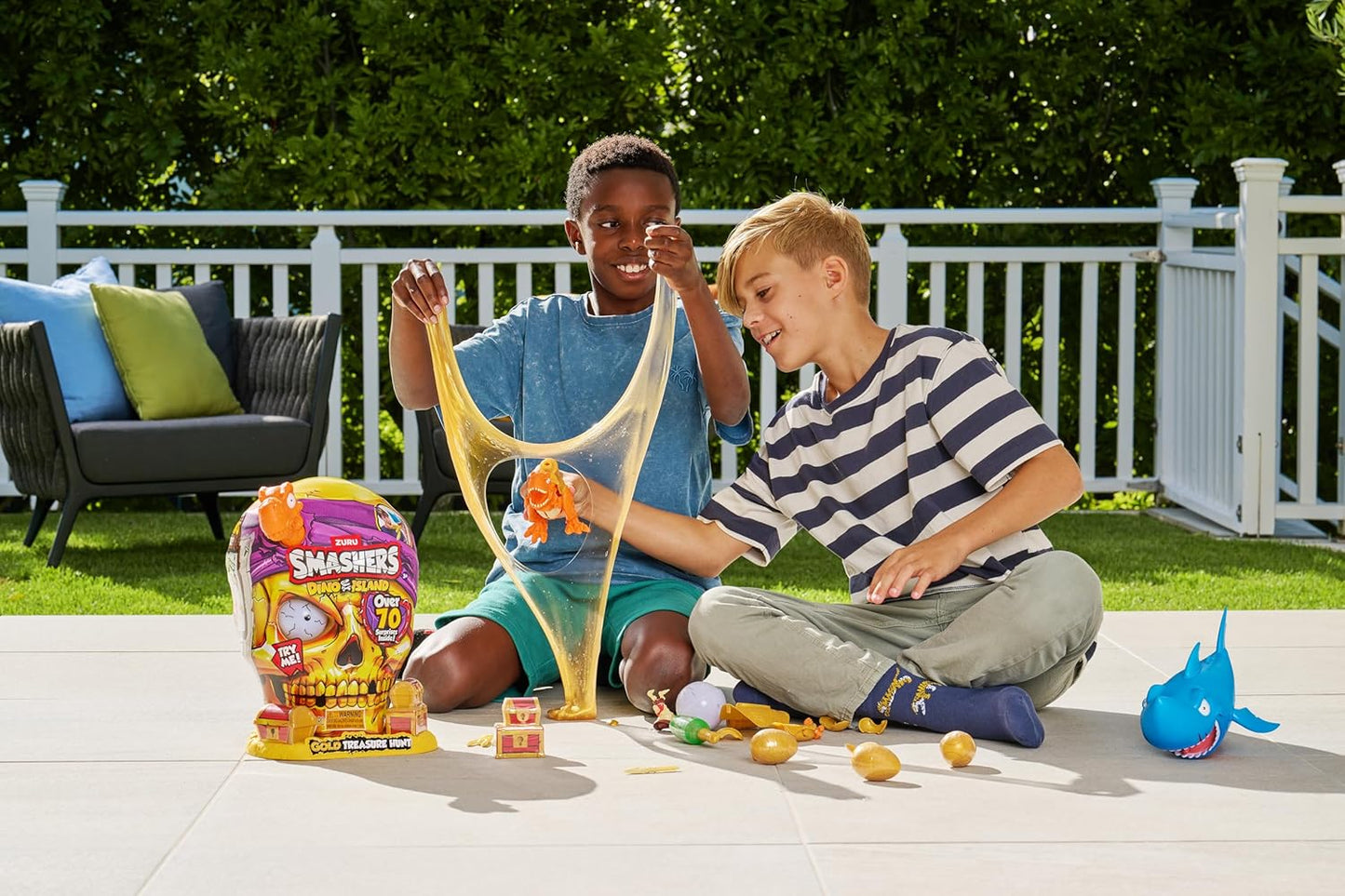 Smashers Dino Island Gold Treasure Hunt (Orange) by ZURU - Interactive Collectable Treasure Hunt Themed Toy