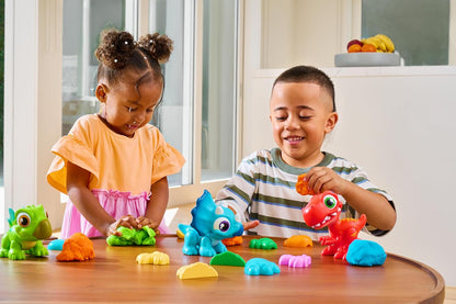 Smashers Junior Dino Dig Small Egg, Triceratops, by ZURU 12+ Surprises, Dinosaur Preschool Toys, Build Construct Sensory Play 18 Months - 3 Years (Triceratops)