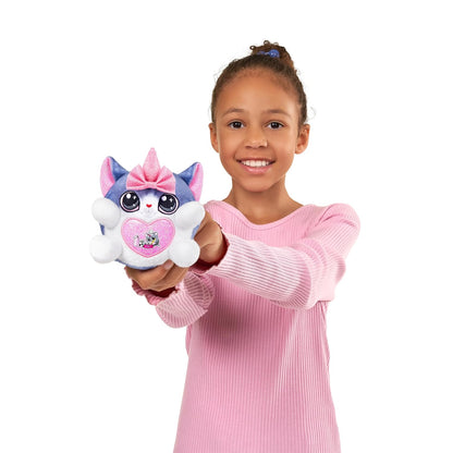 Rainbocorns Kittycorn Surprise Series 2, Sola the Bengal Cat - Collectible Plush - 10 Surprises to Unbox, Peel and Reveal Heart, stickers, Ages 3+ (Bengal Cat)