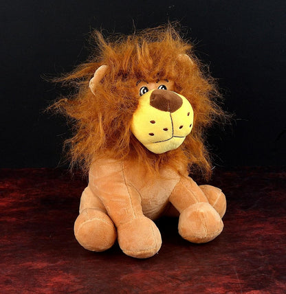 Tickles Sitting Jungle Lion Alex Soft Stuffed Plush Animal Toy for Kids Room (Size: 40 cm Color: Brown)