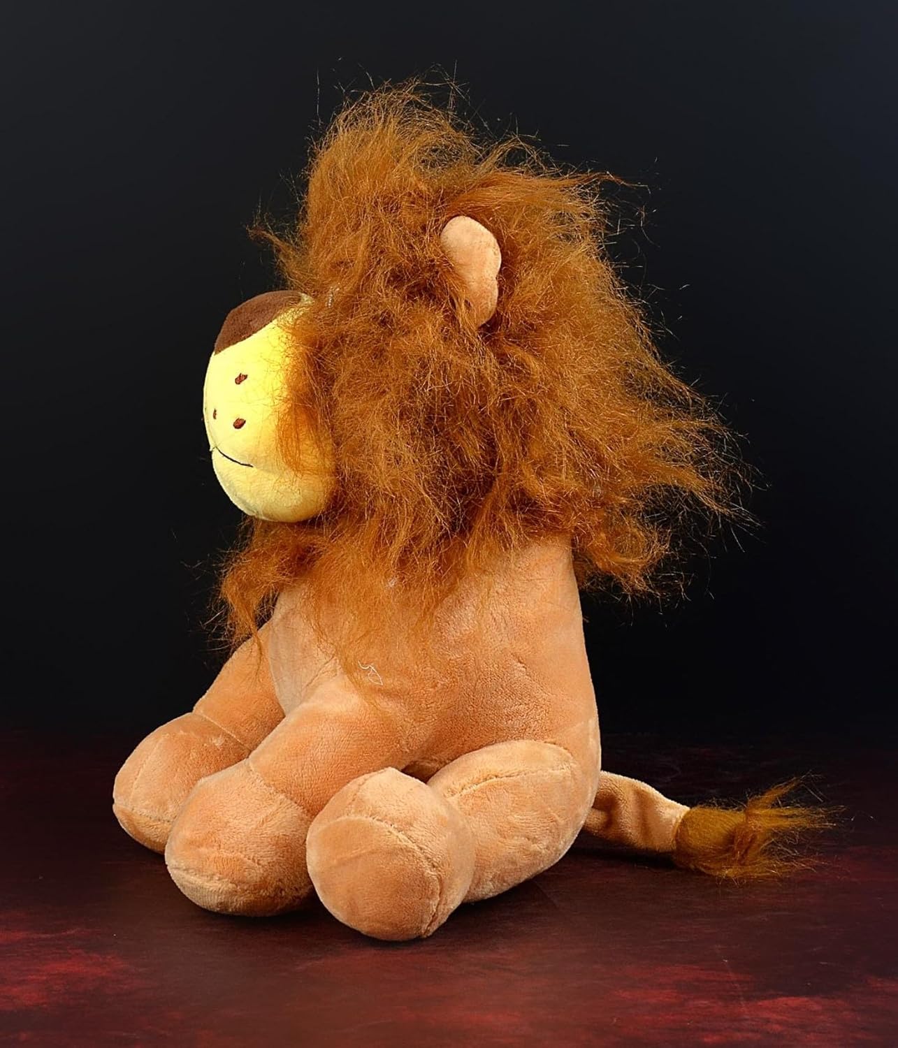 Tickles Sitting Jungle Lion Alex Soft Stuffed Plush Animal Toy for Kids Room (Size: 40 cm Color: Brown)