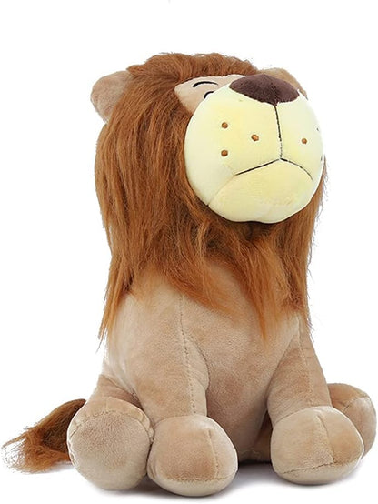 Tickles Sitting Jungle Lion Alex Soft Stuffed Plush Animal Toy for Kids Room (Size: 40 cm Color: Brown)