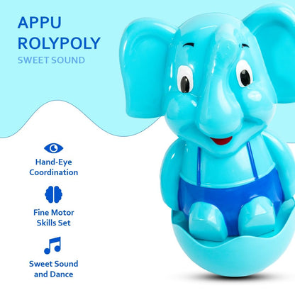Ratna's Appu Roly Poly Elephant Toy with Sweet Sound