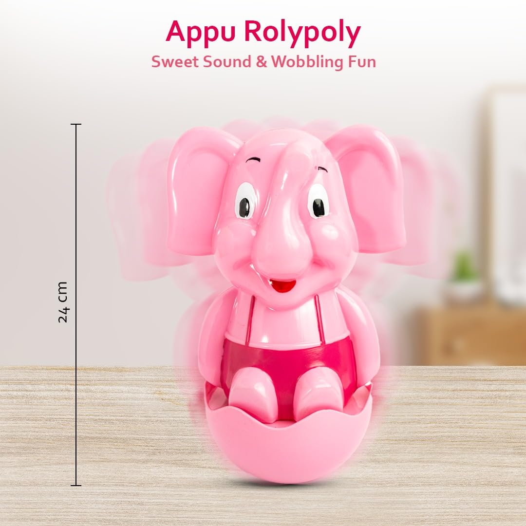 Ratna's Appu Roly Poly Elephant Toy with Sweet Sound