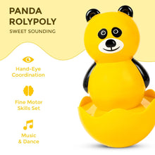 RATNA'S Panda Roly Poly Wobbling Toy with Sweet Sound, Ages 8+ Months