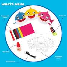 Funskool Handy Crafts Baby Shark Mask Party for Toy Birthday Themed Party , Make 3 Soft Masks for Boys & Girls Aged 5 Years +