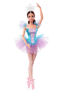 Barbie Signature Ballet Wishes™ Doll (Brunette, 12 in), Posable, Wearing Ballerina Costume, Tutu, Pointe Shoes & Tiara, Gift for 6 Year Olds and Up