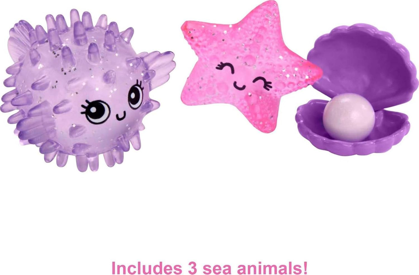 Barbie Mermaid Power™ Chelsea™ Mermaid Doll (Blue & Purple Hair) with 2 Pets, Treasure Chest & Accessories, Toy for 3 Year Olds & Up