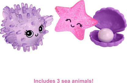 Barbie Mermaid Power™ Chelsea™ Mermaid Doll (Blue & Purple Hair) with 2 Pets, Treasure Chest & Accessories, Toy for 3 Year Olds & Up