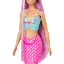 Barbie Mermaid Doll with 7-Inch-Long Pink Fantasy Hair and Colorful Accessories for Styling Play Like Headband and Barrettes