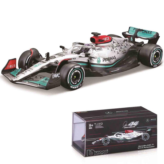 Bburago 1:43 Signature 2022 Mercedes AMG F1 W13 LEWIS HAMILTON #44 Model Car