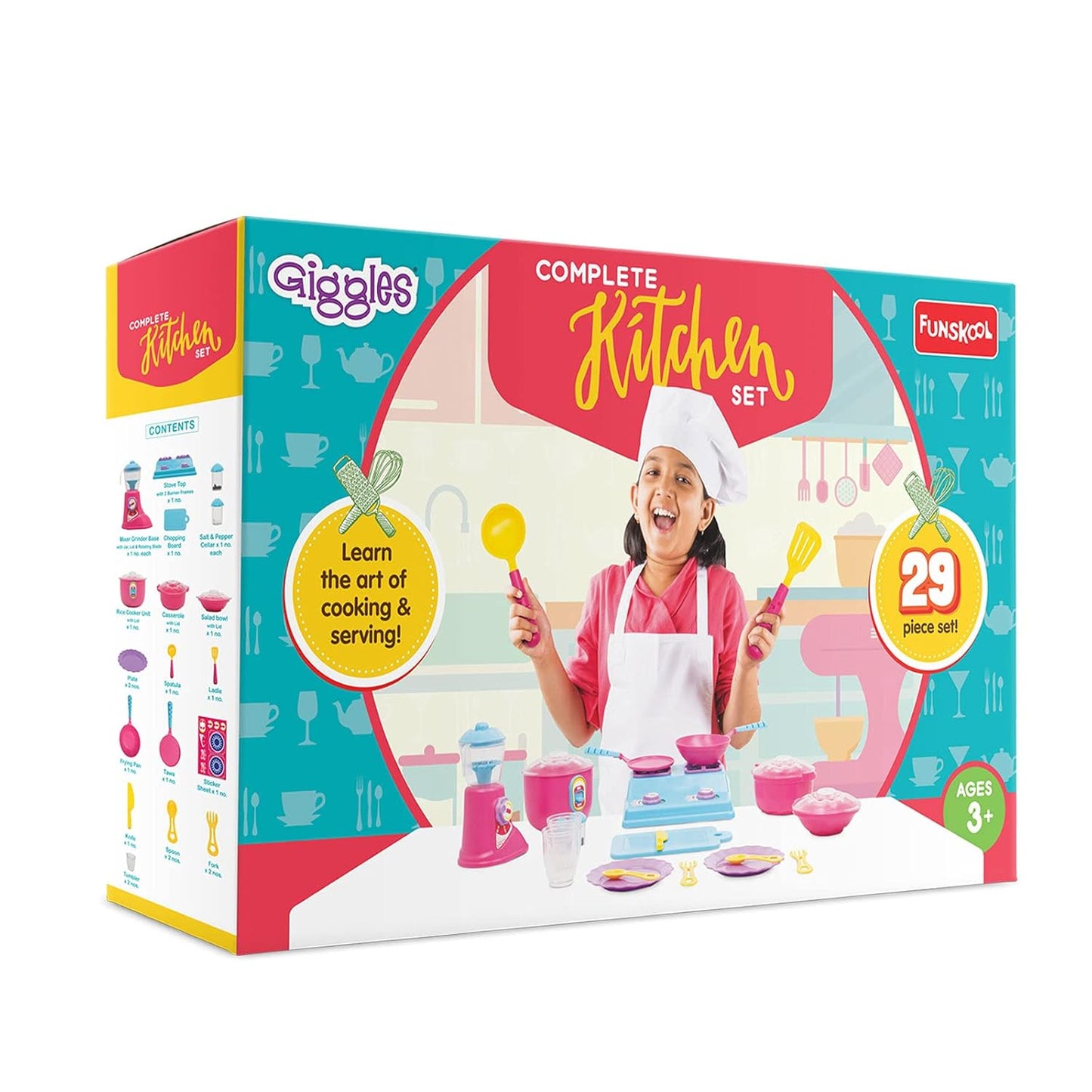 Funskool Giggles Complete Kitchen Playset – 29 Pieces