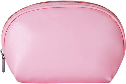 Semicircular Cosmetic Bag Pink Makeup Pouch