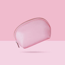 Semicircular Cosmetic Bag Pink Makeup Pouch