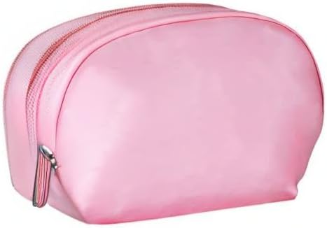 Semicircular Cosmetic Bag Pink Makeup Pouch