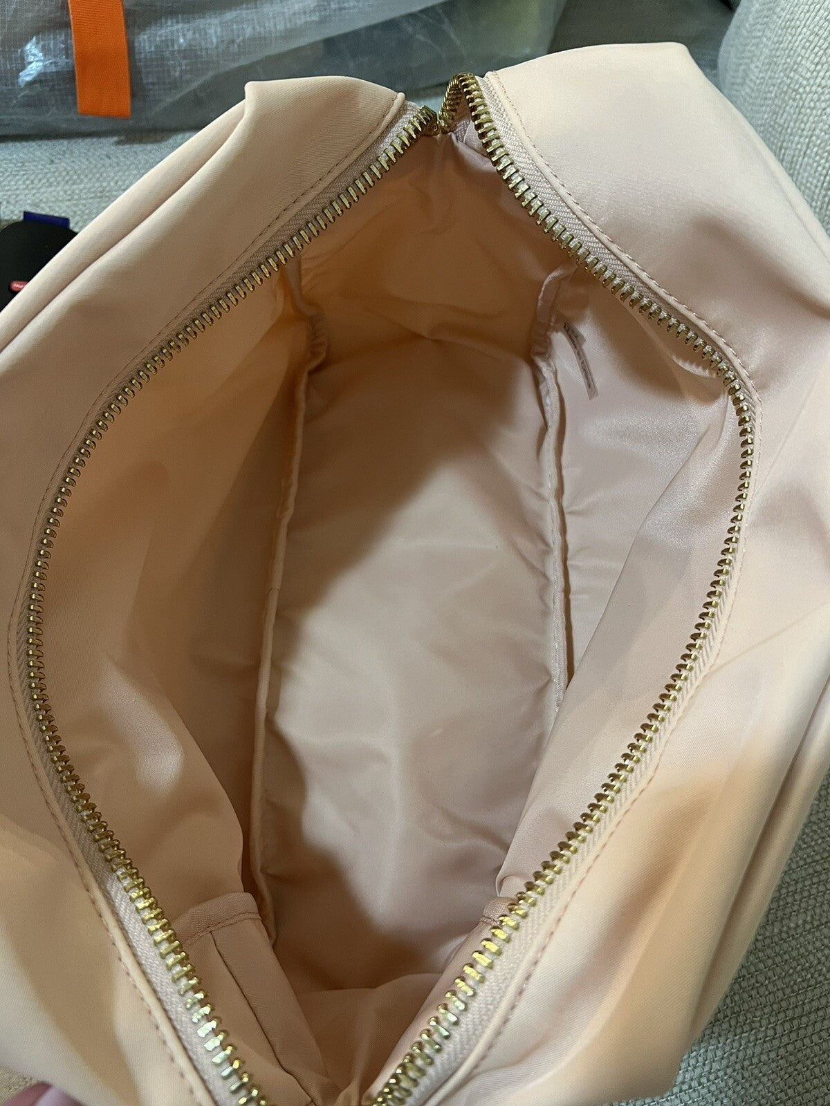MINISO Makeup Bag Simple Cosmetic Bag Rectangular Makeup Pouch for Women Multifunctional Travel Kit Storage Toiletry Bag