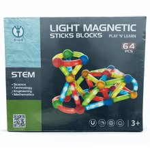 DIGE Light Magnetic Sticks Blocks 64 Pcs