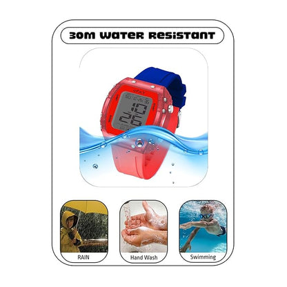 SPIKY Digital Sports Watch for Kids | Multifunctional, Luminous Display, Alarm, Day | Water Resistant | Best Birthday Gift Wrist Watches for Girls & Boys | Age 2-14 yrs