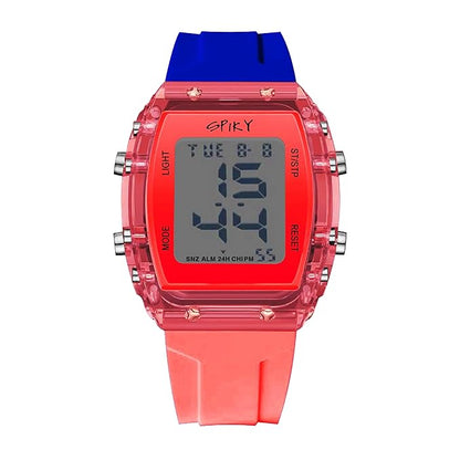 SPIKY Digital Sports Watch for Kids | Multifunctional, Luminous Display, Alarm, Day | Water Resistant | Best Birthday Gift Wrist Watches for Girls & Boys | Age 2-14 yrs