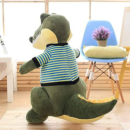 Firstly Traders Soft Toys for Girls | Plush Pillow for Girls| Adorable Smart Cute Crocxy Crocodile|Fun and Playtime Large (76 cm)