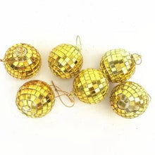 Gold Mirror Disco Ball Decoration Set - Pack of 6