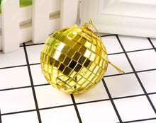 Gold Mirror Disco Ball Decoration Set - Pack of 6