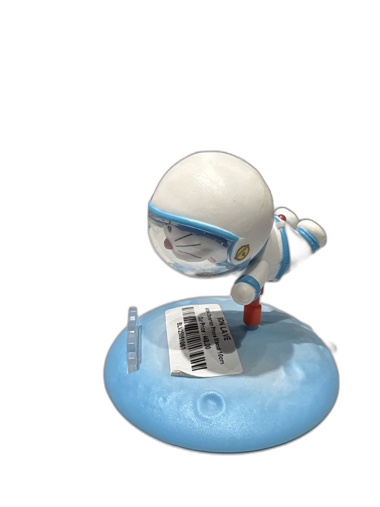 Doraemon Astronaut Phone Stand Figure - 10cm Collectible Desk Accessory