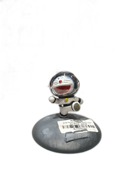Doraemon Astronaut Phone Stand Figure - 10cm Collectible Desk Accessory