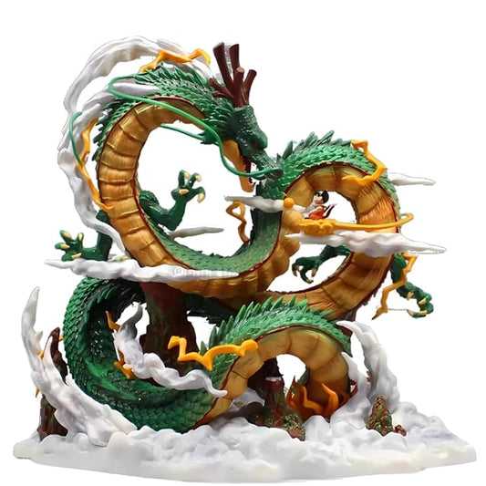Realmkart Dragon Ball Action Figures Shenron Dragon Goku Anime Figures 22CM DBZ Goku Legendary Dragon Ball Z Figurine Statue for Anime Gift,Office Table,Study Table