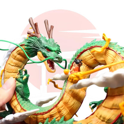 Realmkart Dragon Ball Action Figures Shenron Dragon Goku Anime Figures 22CM DBZ Goku Legendary Dragon Ball Z Figurine Statue for Anime Gift,Office Table,Study Table
