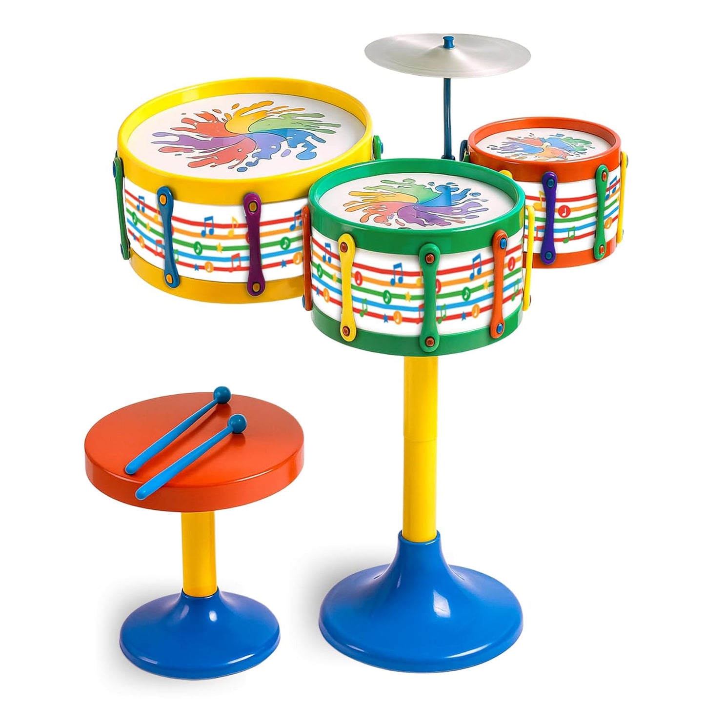 Avis Jazz Drum Set Senior - Acoustic Kids Drum Kit with Stool