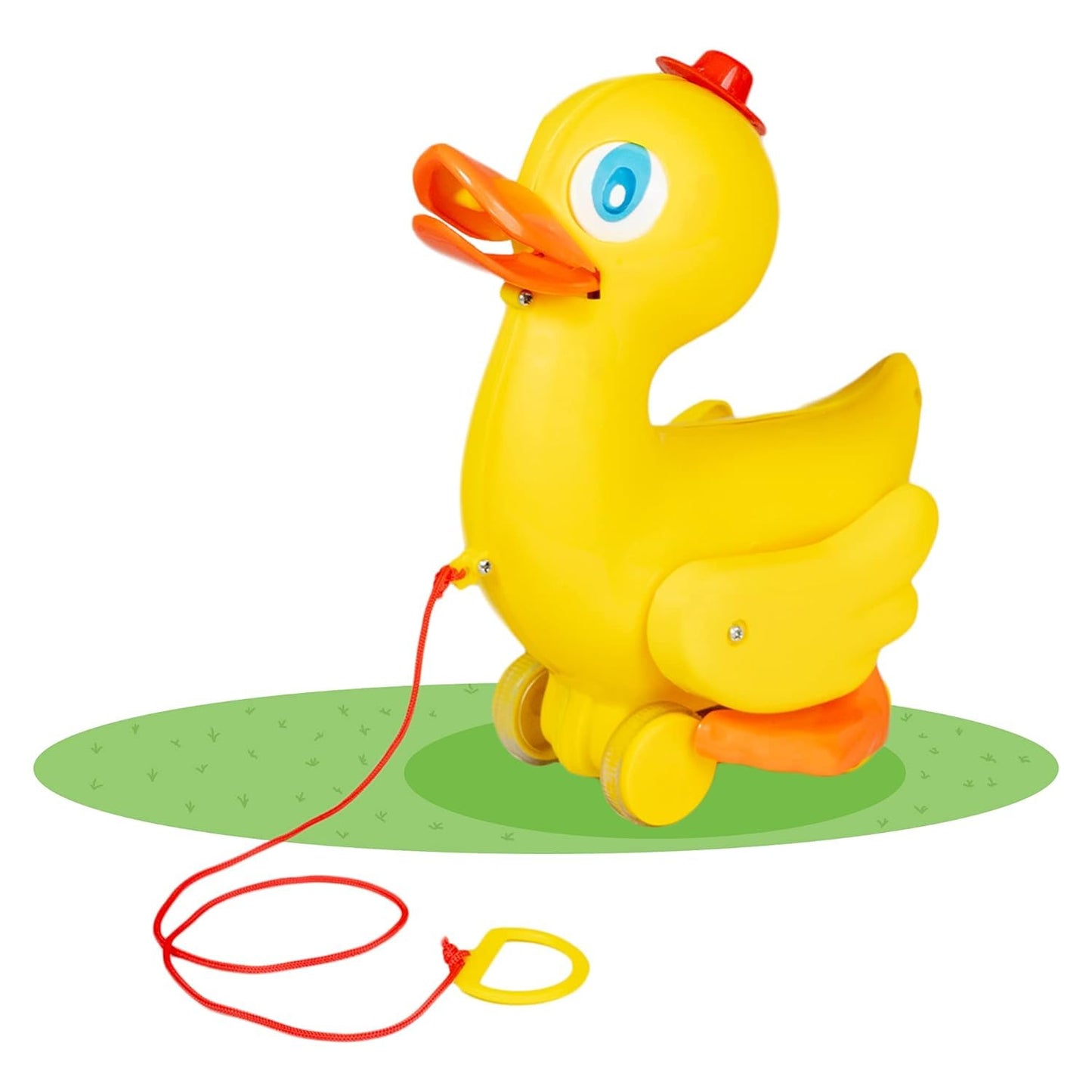 Toy Mall Pull Along Quacking Duck for Toddlers to Play & Learn to Walk