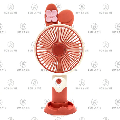 DianDi Fashion Fan — Bow & Ears Design Handheld Desktop USB Fan