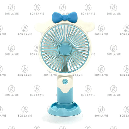 DianDi Fashion Fan — Bow & Ears Design Handheld Desktop USB Fan