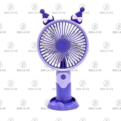 DianDi Fashion Fan — Bow & Ears Design Handheld Desktop USB Fan