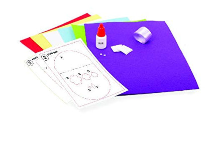 Funskool Handycrafts Felt Craft, Make Bags, Phone Sleeve, Pencil Pouch, Keyrings, Art and Craft Kit, Ages 5 Years and Above, Multicolour